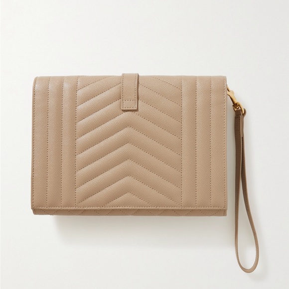 SOLD Saint Laurent monogram envelope clutch bag - Picture 10 of 13